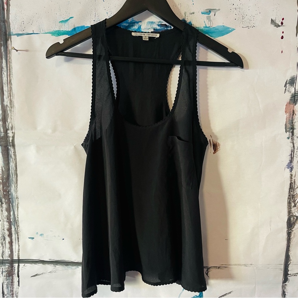 Collective Concepts Black Women's Tank Top, Size S, Goth, Alt